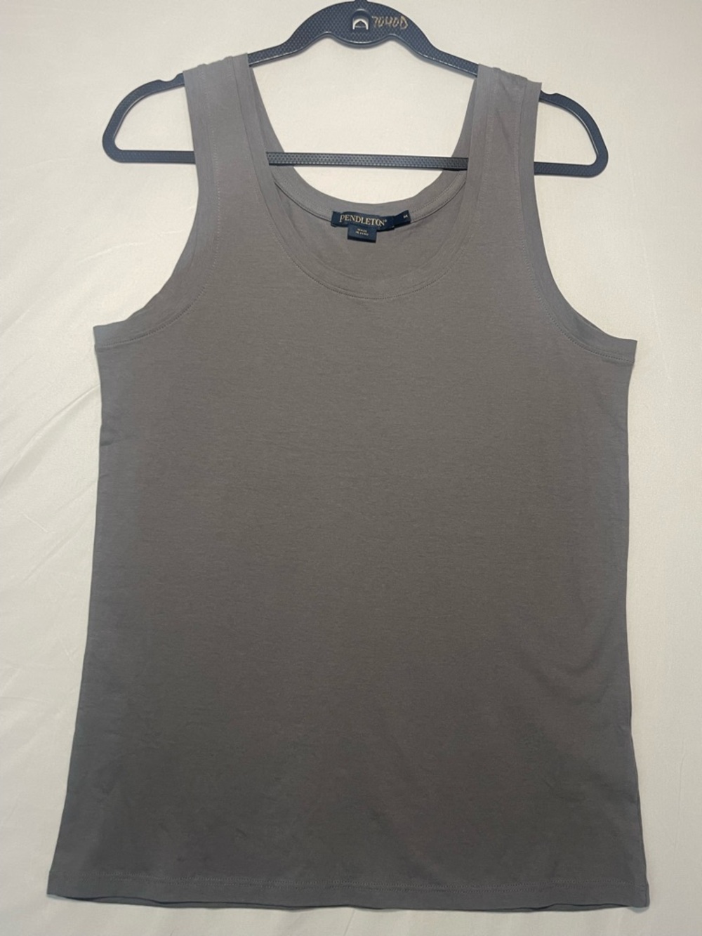 Pendleton Gray Pima Cotton Tank Top Womens Medium Sleeveless Basic Tee